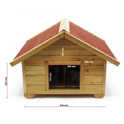 Zateplená bouda - kočičí domeček, 68 x 56 x 45 cm - MICKA S