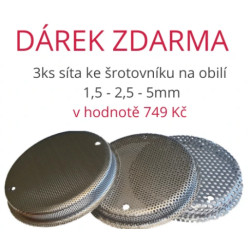 DÁREK - Tři síta 1,5 – 2,5 – 5mm + klíč v hodnotě 749 Kč