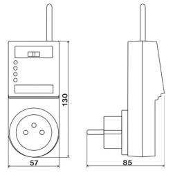 Termostat ELEKTROBOCK BT22 bezdrátový