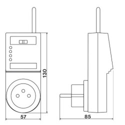 Termostat ELEKTROBOCK BPT21 bezdrátový